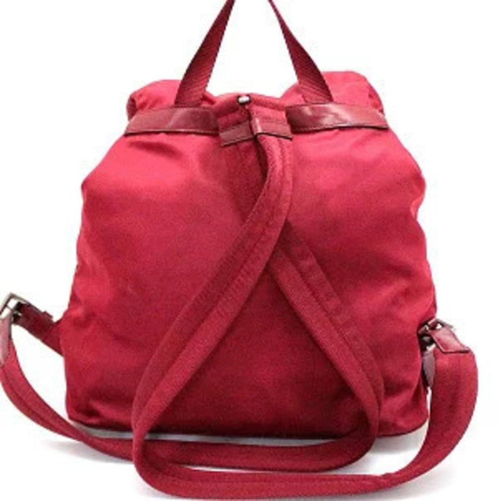 Prada Triangle Backpack Red - Picture 2 of 7